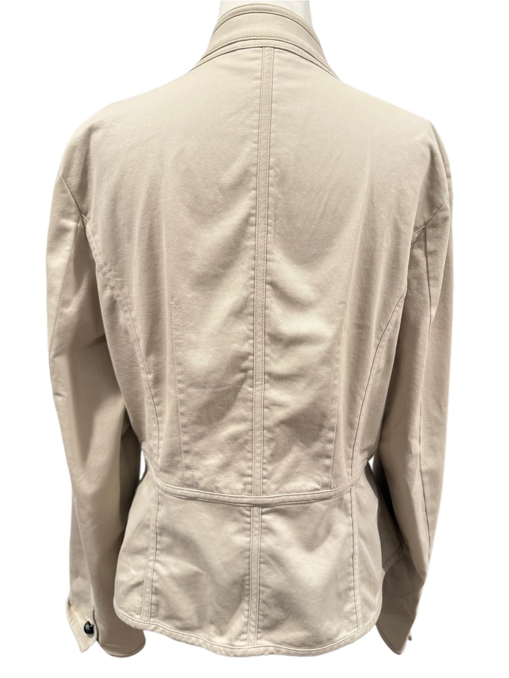 Talbots Cream Military-Style Utility Jacket - Picture 4 of 6